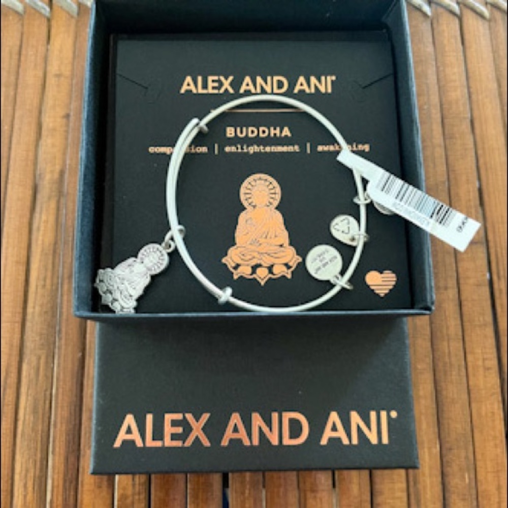 Brand New Alex & Ani Buddha Bangle